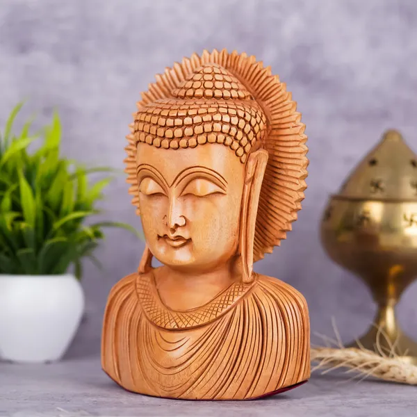 Vasu_Creation_Wooden_Buddha_Home_Decor_Statue,_Various_Sizes,_Unfinished_Wood…