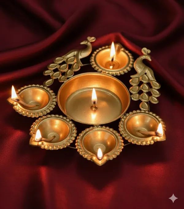 Decorative_Brass_Diya_for_Pooja_and_Vasu_Creation_Home_Decor