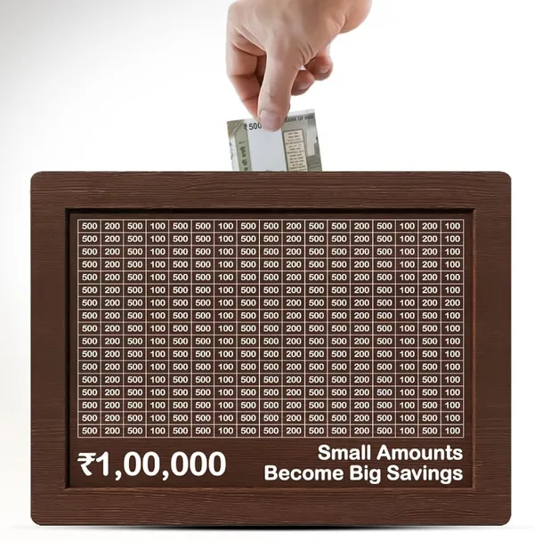 Vasu_Creation_Wooden_Daily_Savings_Box_with_Chart,_Money_Collection_Bank_for_Rs._100000,_Brown