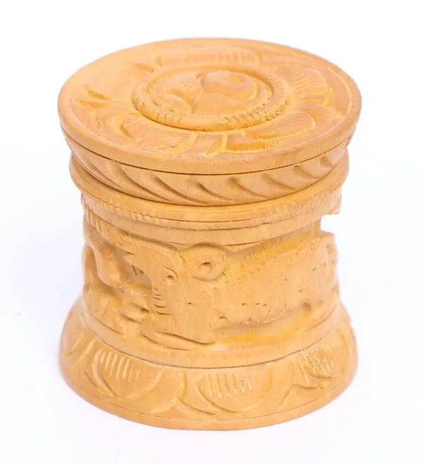 Handicrafts_Wooden_Handmade_Oval_Shaped_Sindoor_Dani_|_7L_x_7W_x_7H_Centimeters