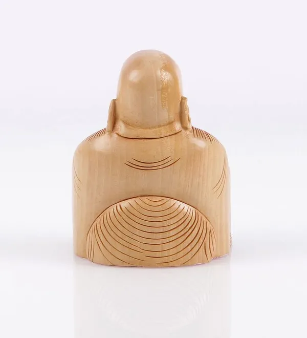 Handcrafted_Wooden_Laughing_Buddha_Home_Decor_Showpiece_|_12.7L_x_10.2W_x_12.7H_Centimeters