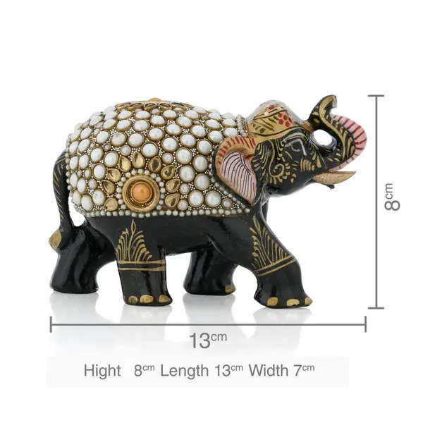 Handcrafted_Wooden_Elephant_Jaipur_Printing_|_12L_x_7W_x_8H_Centimeters