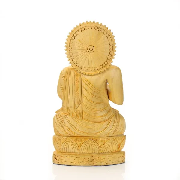 Wooden_Lord_Budha_Carving_Home_Decor_Showpiece_|_20D_x_10.2W_x_20H_Centimeters