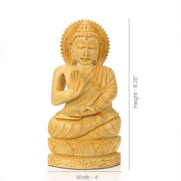 Wooden_Lord_Budha_Carving_Home_Decor_Showpiece_|_20D_x_10.2W_x_20H_Centimeters
