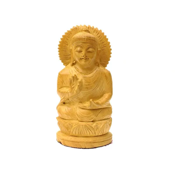 Handcrafted_Wooden_Lord_Buddha_Figure_Showpiece_|_12L_x_6.5W_x_12H_Centimeters