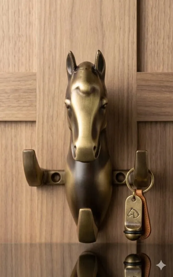 Vasu_Creation_Antique_Horse_Head_Wall_Organizer_Brown