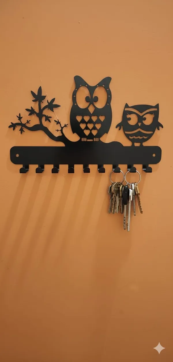 Vasu_Creation_Decorative_Iron_Key_Rack_-_Couple_Owls_Sitting_on_Branch_|_8_Hook_Metal_Key_Stand_for_Entryway,_Living_Room,_and_Office