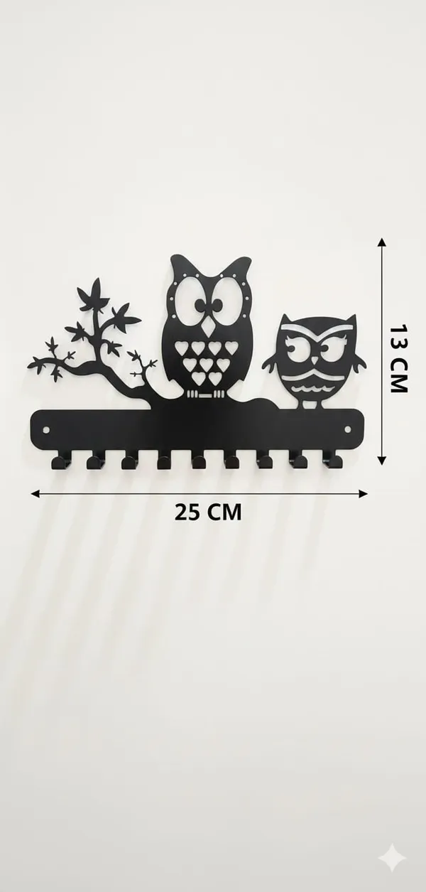 Vasu_Creation_Decorative_Iron_Key_Rack_-_Couple_Owls_Sitting_on_Branch_|_8_Hook_Metal_Key_Stand_for_Entryway,_Living_Room,_and_Office