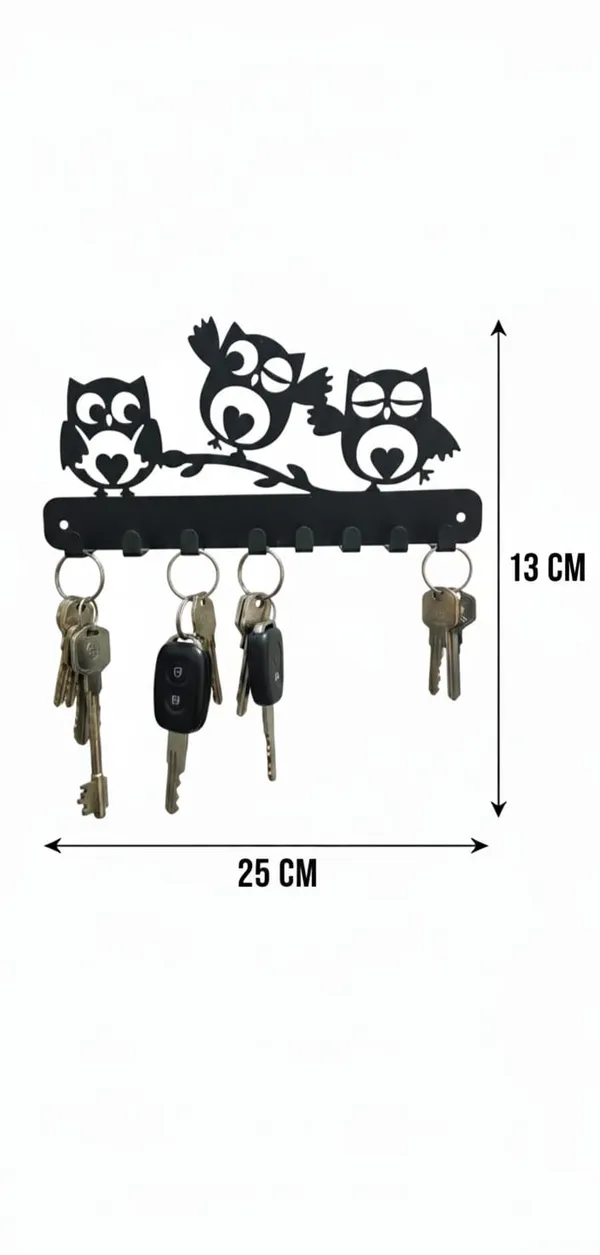 Vasu_Creation_Decorative_Iron_Key_Rack_-_Three_Owls_Sitting_on_Branch_|_7_Hook_Metal_Key_Stand_for_Wall_|_Bird_Theme_Home_Decor