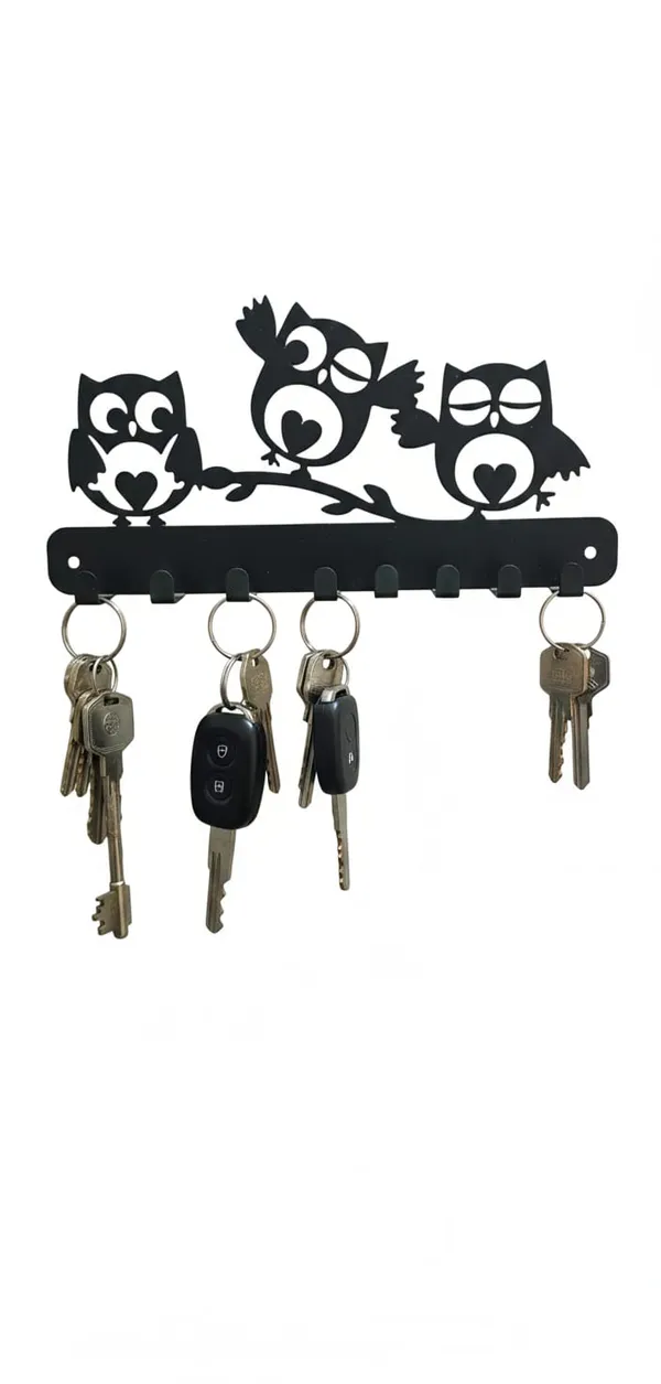 Vasu_Creation_Decorative_Iron_Key_Rack_-_Three_Owls_Sitting_on_Branch_|_7_Hook_Metal_Key_Stand_for_Wall_|_Bird_Theme_Home_Decor