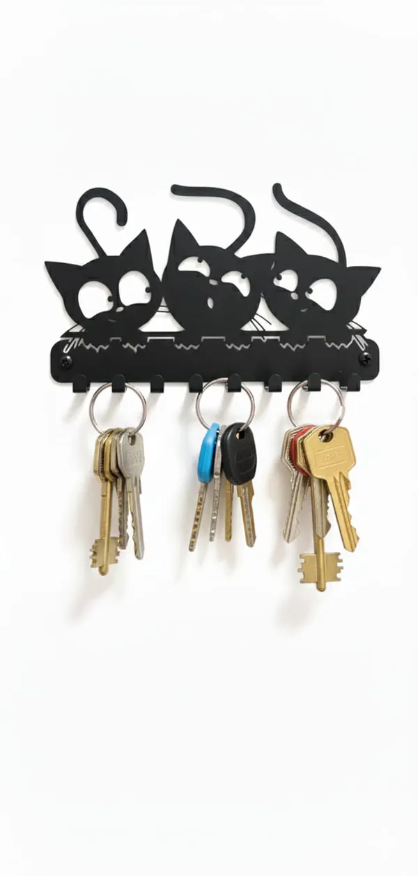 Vasu_Creation_Decorative_Wall_Mounted_Key_Rack_-_Three_Peeking_Cats_Silhouette_|_6_Hook_Metal_Key_Stand_for_Entryway,_Kitchen,_and_Kids_Room