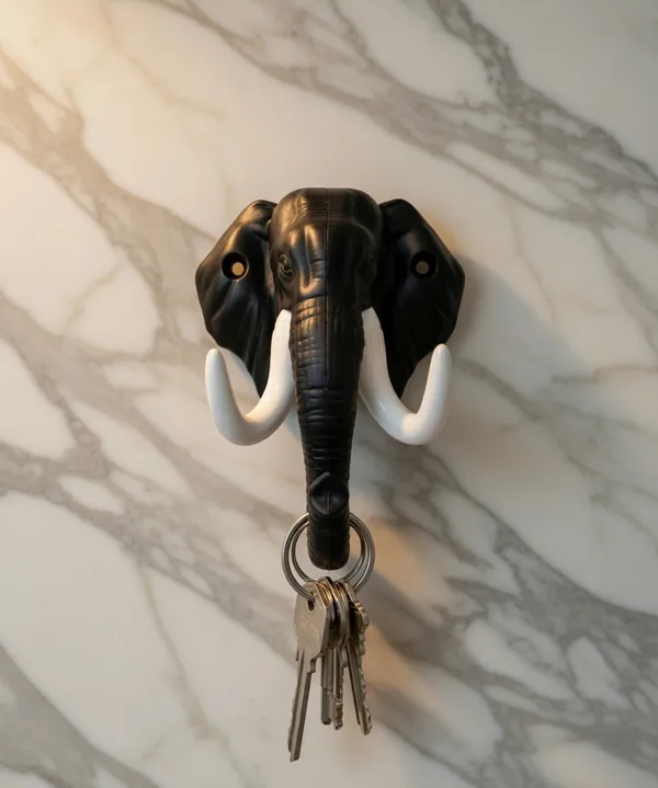 Vasu_Creation_Royal_Elephant_Marble_Key_Hanger