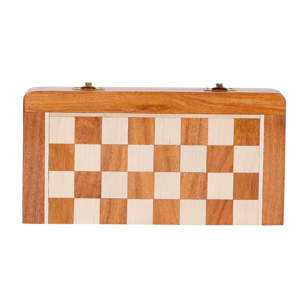 Vasu_Creation_Wooden_Magnetic_Chess_Set,_Foldable_Board_with_Storage,_Dark_Brown_and_Natural_Wood_Pieces_10X10X10