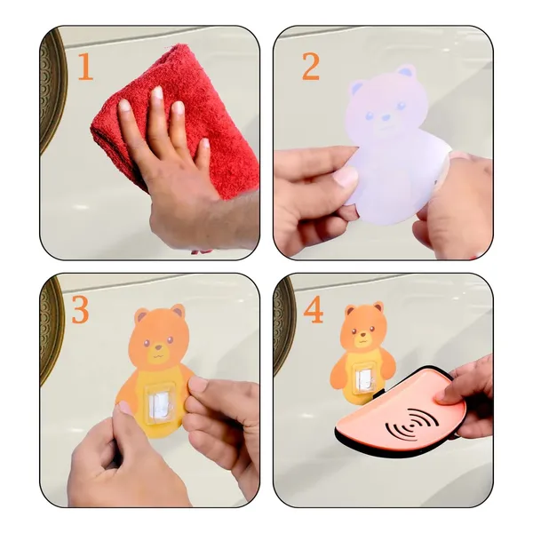 Vasu_Creation™_Cute_Bear_Self-Adhesive_Soap_Dish