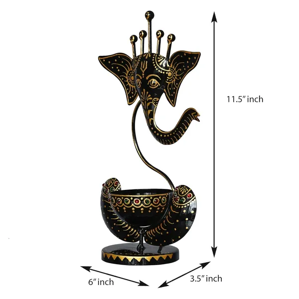 Vasu_Creation_lron_Lord_Ganesh_Religious_Idol,_12_in,_Multicolor,_1_Piece,_Standard