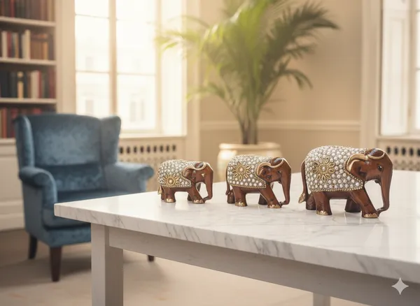 Vasu_Creation_3_decorative_Wooden_Elephant_Figures_3_Inch_2.5_Inch__2_Inch