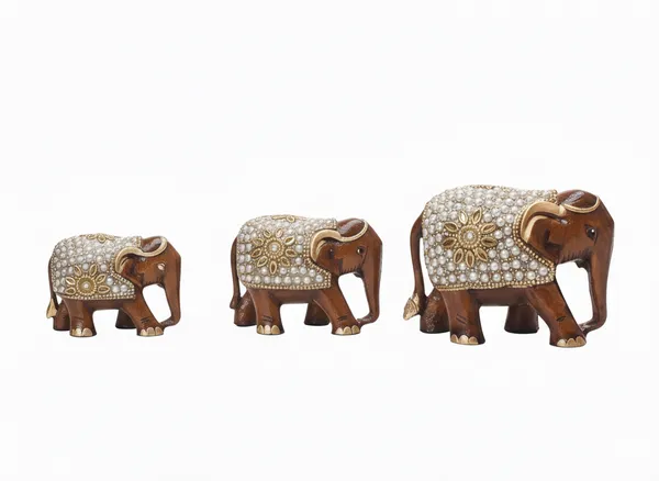 Vasu_Creation_3_decorative_Wooden_Elephant_Figures_3_Inch_2.5_Inch__2_Inch