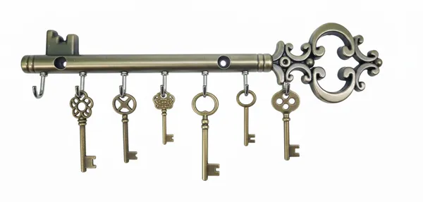 Vasu_creation_Antique_Style_Skeleton_Key_Wall_Mount_Rack_-_7_Hook_Key_Organizer