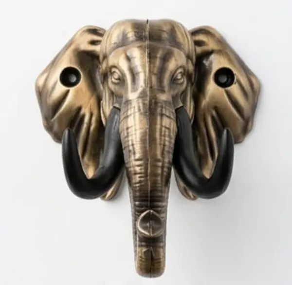 Vasu_creation_Elephant_Grace_Wall_Organizer_Brown