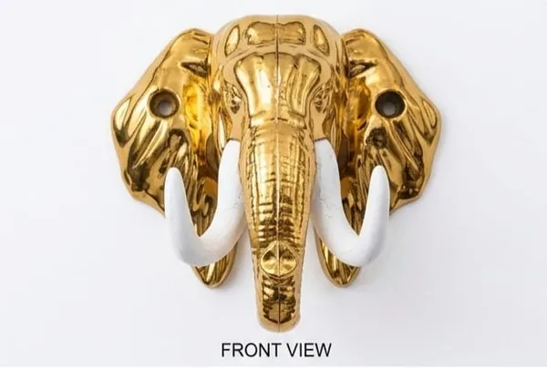 Vasu_creations_Elephant_Golden_Trunk_Holder