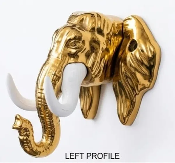 Vasu_creations_Elephant_Golden_Trunk_Holder