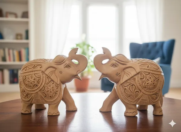 Wooden_elephant_Carving_Dark_Brown_4_Inch