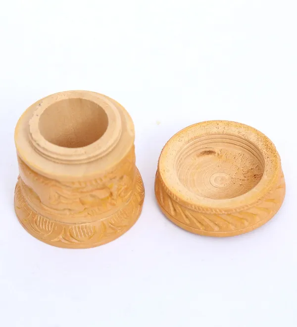Wooden_laughing_buddha_8_Inch_and_Sindoor_dani_2_Inch