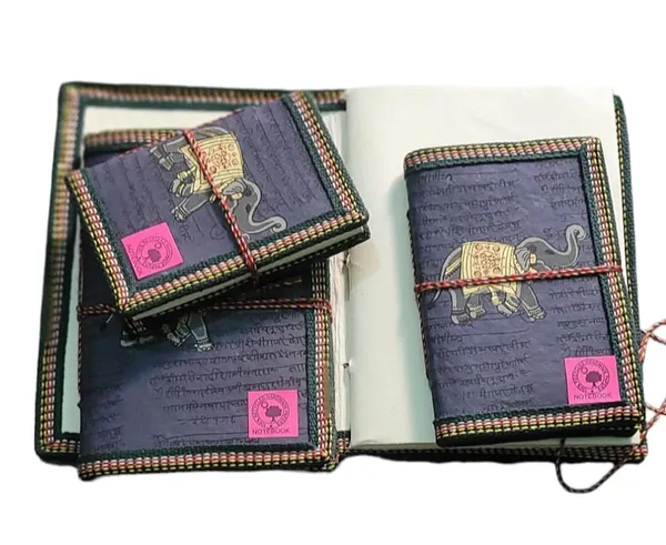 3_Piece_Handmade_Paper_Journal_Vintage_Diary_Notebook_With_Thread_Closure