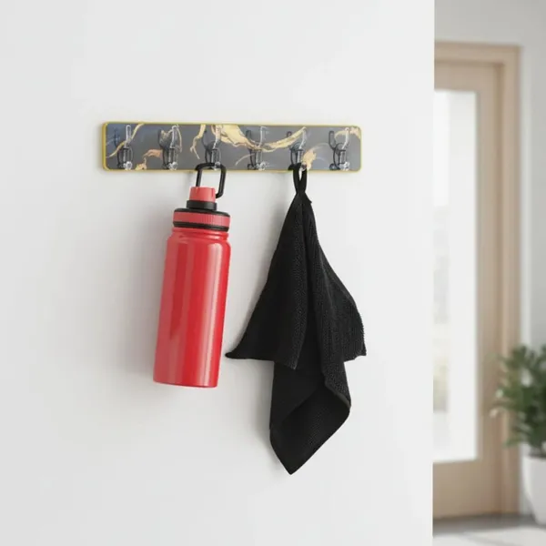 Vasu_Creations_2-in-1_Liquid_Soap_Dispenser_with_Sponge_Holder_Plus_Free_Ornate_Multipurpose_Hook_Rack