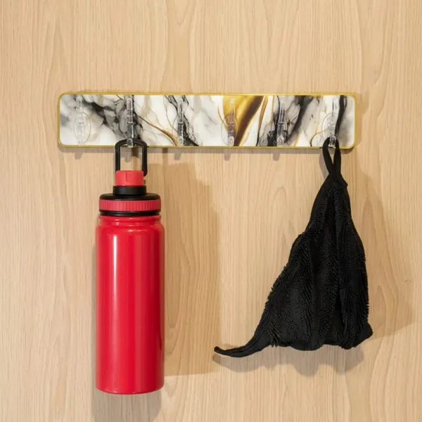 Vasu_Creations_2-in-1_Liquid_Soap_Dispenser_with_Sponge_Holder_Plus_Free_Ornate_Multipurpose_Hook_Rack