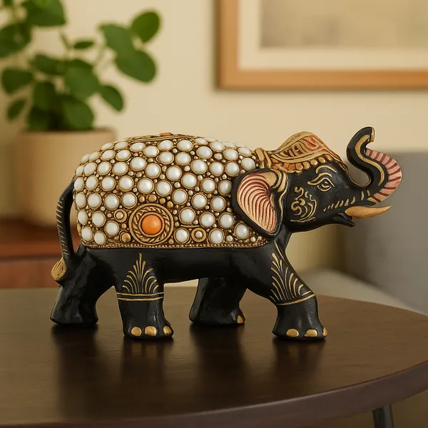 Handcrafted_Wooden_Elephant_Jaipur_Printing_|_12L_x_7W_x_8H_Centimeters