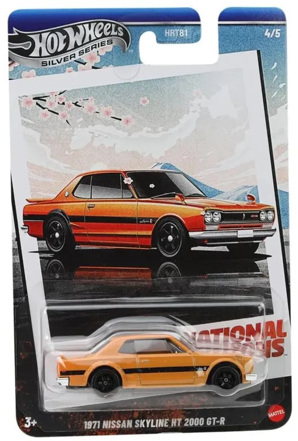 HotWheels_1:64_Scale_SILVER_SERIES_NATIONAL_ICONS_1971_NISSAN_SKYLINE_HT_2000_GT-R_4/5