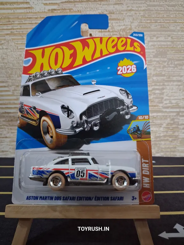 Hot_Wheels_1:64_Scale_ASTON_MARTIN_DB5_SAFARI_EDITION_HW_DIRT_10/10_WHITE_243/250_