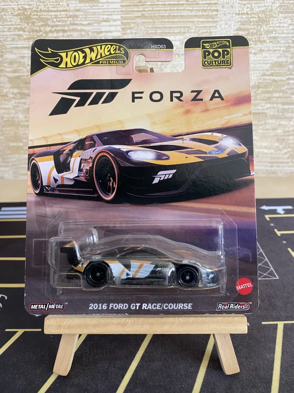 Hotwheels_Premium_1:64_Scale_FORZA_2016_FORD_GT_RACE_Pop_culture_2025_BLACK_JBL67_(JAPAN_IMPORTED)