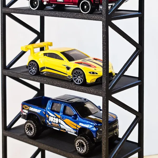 5-Car_Display_Rack_–_Premium_Matte_Black_Tabletop_Organizer_with_Side_Guards_for_1:64_Scale_Diecast_Cars_