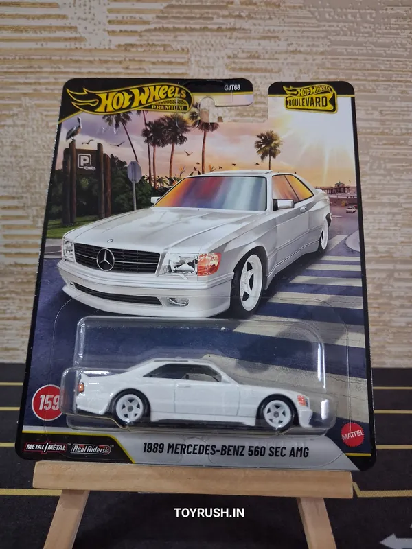 Hotwheels_Premium_1:64_Scale_BOULEVARD_2026_1989_MERCEDES_BENZ_560_SEC_AMG_159_JHW37_WHITE