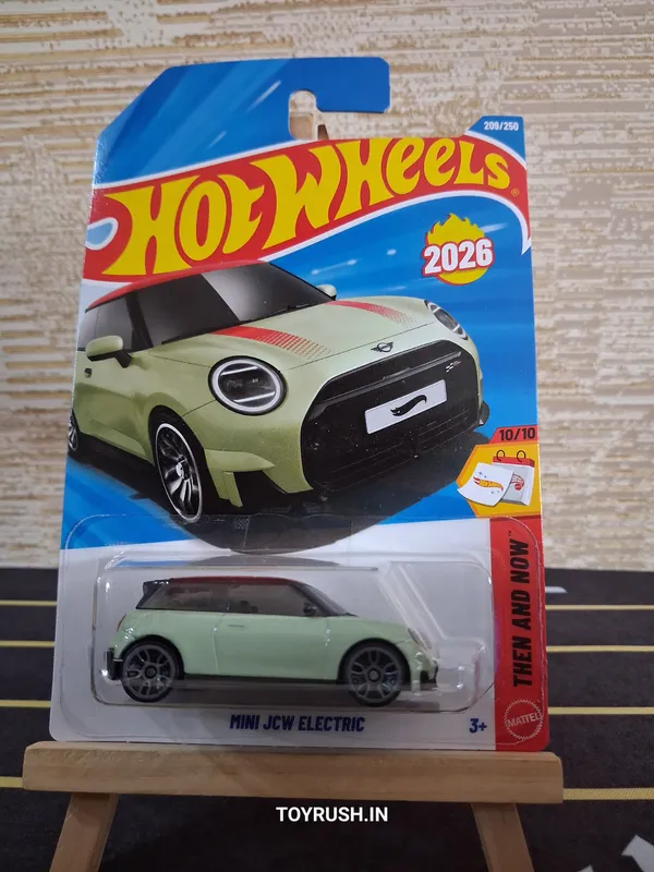 Hot_Wheels_1:64_SCALE_MINI_JCW_ELECTRIC_THEN_AND_NOW_10/10_GREEN_209/250