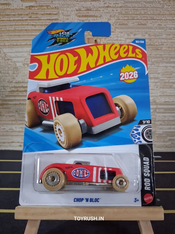 Hot_Wheels_1:64_Scale_CHOP_N_BLOC_ROD_SQUAD_7/10_RED_182/250