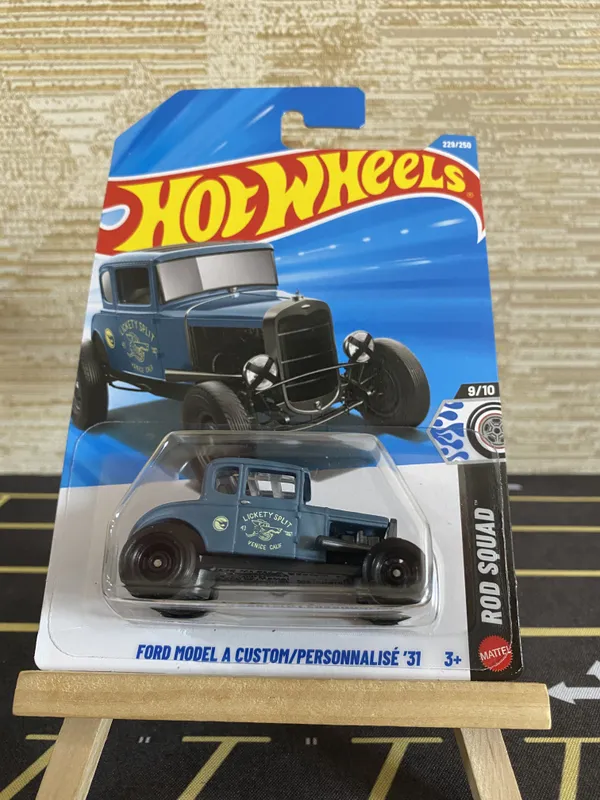 Hot_Wheels_1:64_Scale_FORD_MODAL_A_CUSTOM_31_ROD_SQUAD_9/10_GRAY_229/250