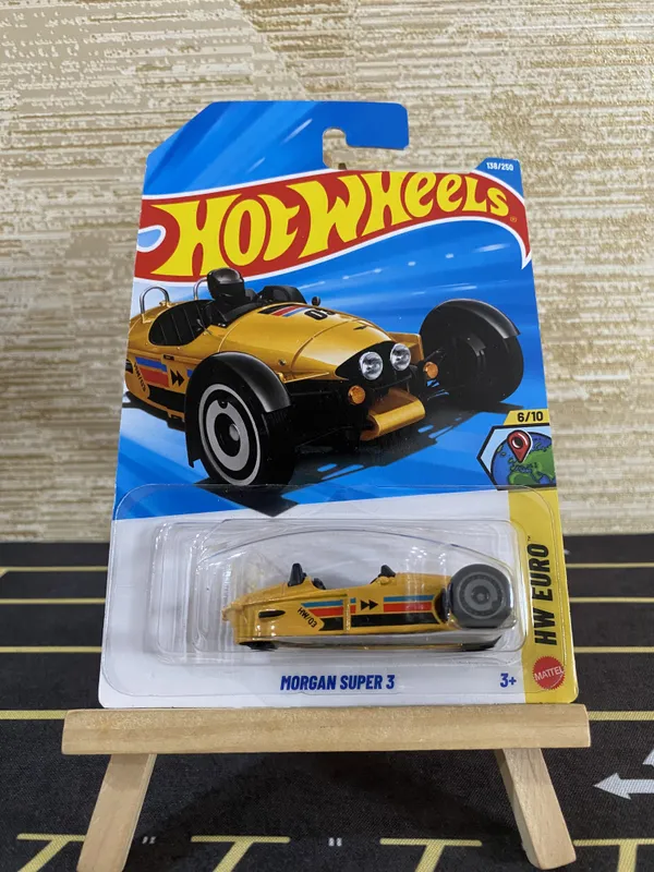 Hot_Wheels_1:64_Scale_MORGAN_SUPER_3_HW_EURO_6/10_YELLOW_138/250