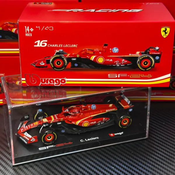Bburago_-_1/43_Scale_Model_-_C._LECLERC_SF_24_FORMULA_RACING_#16_CHARLES_LECLERC