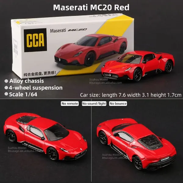 CCA_1_:_61_SCALE_MASERATI_MC20_Diecast_Metal_Model_Car_RED