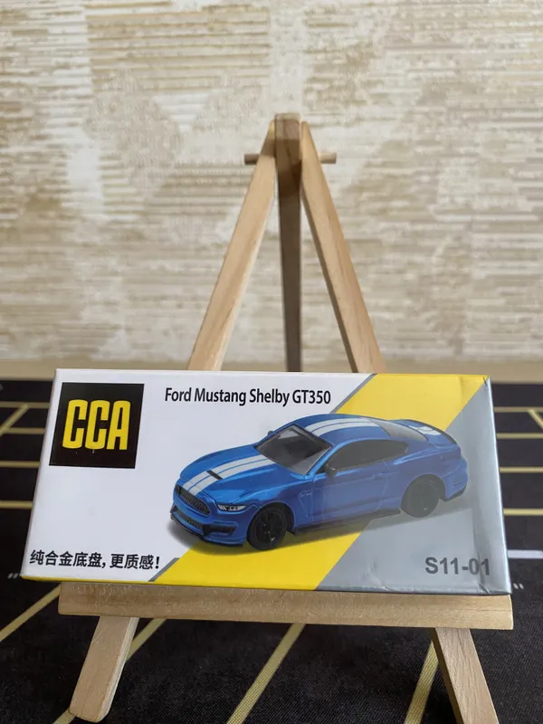 CCA_1_:_64_SCALE_FORD_MUSTANG_SHELBY_GT350_Diecast_Metal_Model_Car_BLUE