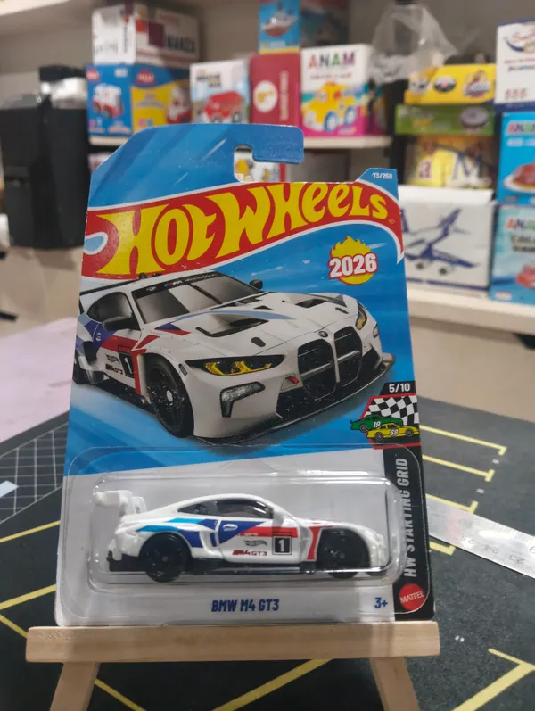 Hot_Wheels_1:64_Scale_BMW_M4_GT3_HW_STARTING_GRID_5/10_WHITE_73/250