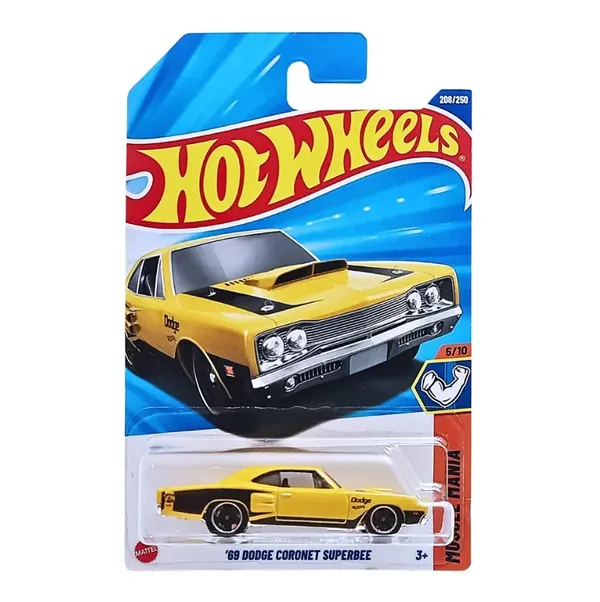 Hot_Wheels_1:64_Scale_69_DODGE_CORONET_SUPERBEE_Muscle_Mania__5/10_208/250