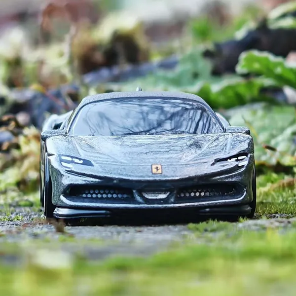 Hot_Wheels_1:64_Scale_FERRARI_SF90_STRADALE_FACTORY_FRESH_5/5_GRAY_191/250