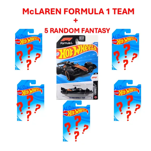 HOTWHEELS_McLAREN_FORMULA_1_TEAM_(IMPORTED)_PLUS_5_RANDOM_FANTASY_COMBOS