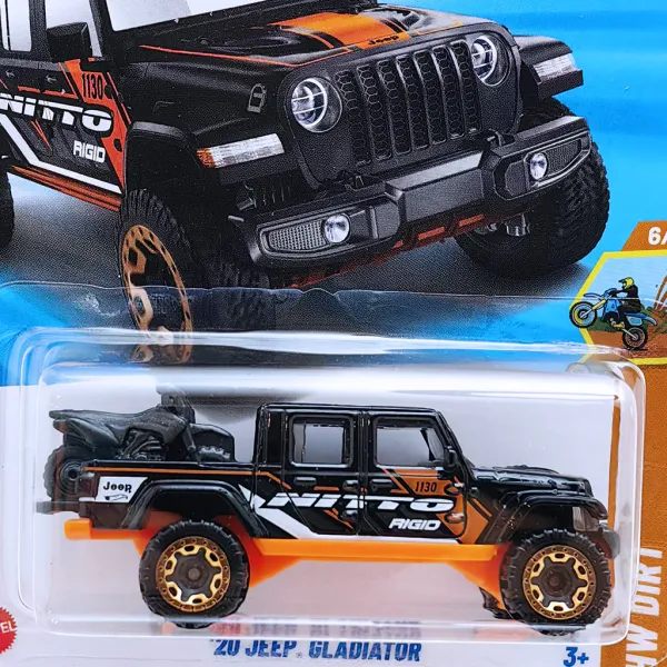 HOT_WHEELS_20_JEEP_GLADIATOR_HW_DIRT_8/10_BLACK_130/250_(IMPORTED)