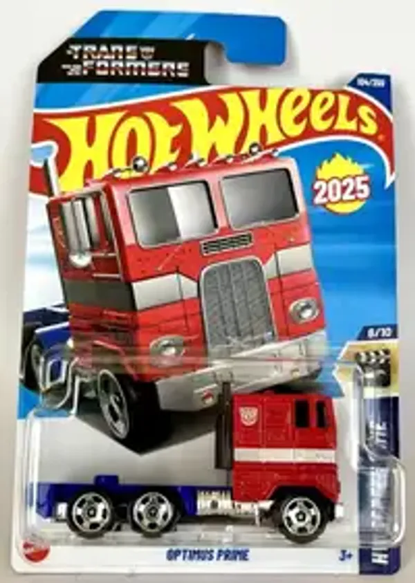 HOT_WHEELS__1:64_SCALE_OPTIMUS_PRIME_HW_SCREEN_TIME_6/10_RED_104/250_(US_IMPORTED)