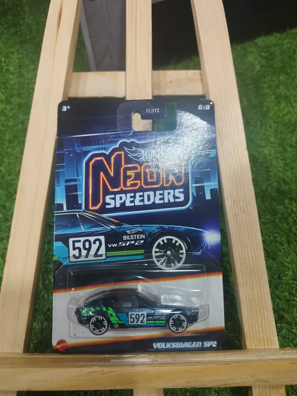 HotWheels_1:64_SILVER_SERIES_NEON_SPEEDERS_VOLKSWAGEN_SP2_BLACK_6/8_JKX98